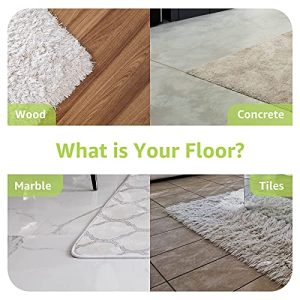 Rabenda 12 Pcs Rug Tape, Non Slip Rug Pads Grippers for Hardwood Floors and Tiles, Reusable Carpet Tape for Area Rugs, Double-Sided Adhesive Rug Stickers Keep Corners Flat (Black)