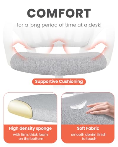 NEO CHAIR Office Desk Computer Chair Ergonomic Mesh Gaming Mid Back Seat with Comfy Lumbar Support Adjustable Height Swivel for Home Task (Grey) NEO CHAIR Office Desk Computer Chair Ergonomic Mesh Gaming Mid Back Seat with Comfy Lumbar Support Adjustable Height Swivel for Home Task (Grey)