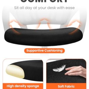 NEO CHAIR Office Desk Computer Chair Ergonomic Mesh Gaming Mid Back Seat with Comfy Lumbar Support Adjustable Height Swivel for Home Task (2 pk - Black)