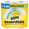 Bounty Essentials Select-A-Size Paper Towels, White, 2 Triple Rolls = 6 Regular Rolls