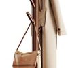 Pipishell Sturdy Wooden Coat Tree with 8 Hooks, 3 Adjustable Sizes for Clothes, Hat Stand Used in Bedroom/Office/Entryway, Brown