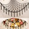 Stuffed Animal Storage Hammock or Net Corner - Large Toy Hammock Net for Stuffed Animals Room Decor - Cute Stuff Animal Organizer Plush Holder - Kids Baby Nursery Essentials Wall Bedroom Home Decor